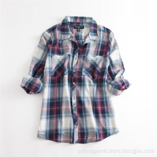 Men's Plaid Spring Autumn Casual Long Sleeve Shirts